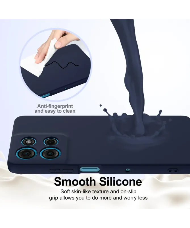 Coque Moto G56 5G Silicone Liquide MagSafe, Lanière