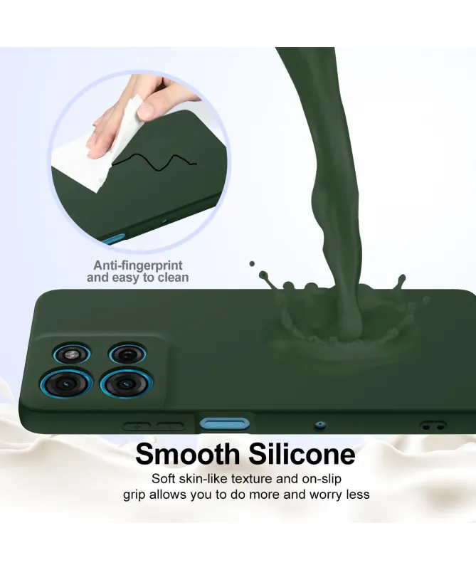Coque Moto G56 5G Silicone Liquide MagSafe, Lanière