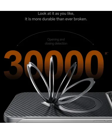 Coque iPhone 17 Pro Max | Fibre Carbone MagSafe avec Support