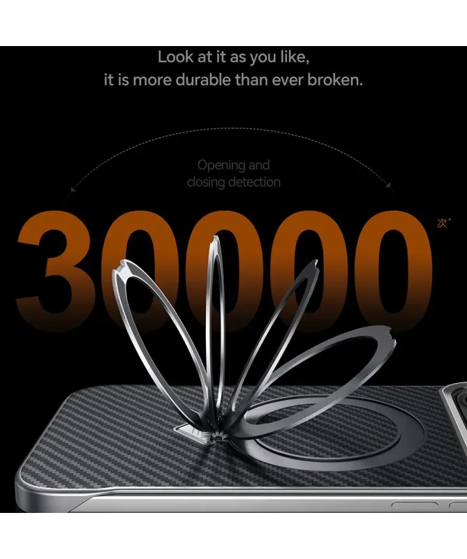 Coque iPhone 17 Pro Max | Fibre Carbone MagSafe avec Support