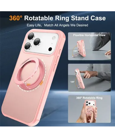 Coque iPhone 17 Pro Max | Antichoc MagSafe avec Anneau