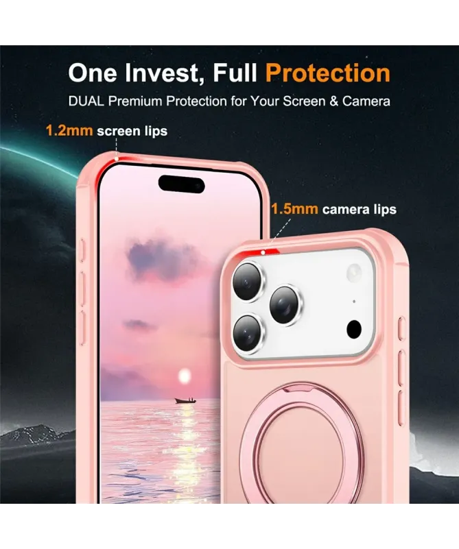 Coque iPhone 17 Pro Max | Antichoc MagSafe avec Anneau