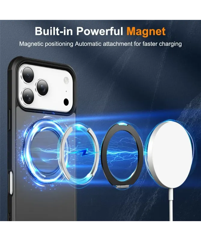 Coque iPhone 17 Pro Max | Antichoc MagSafe avec Anneau