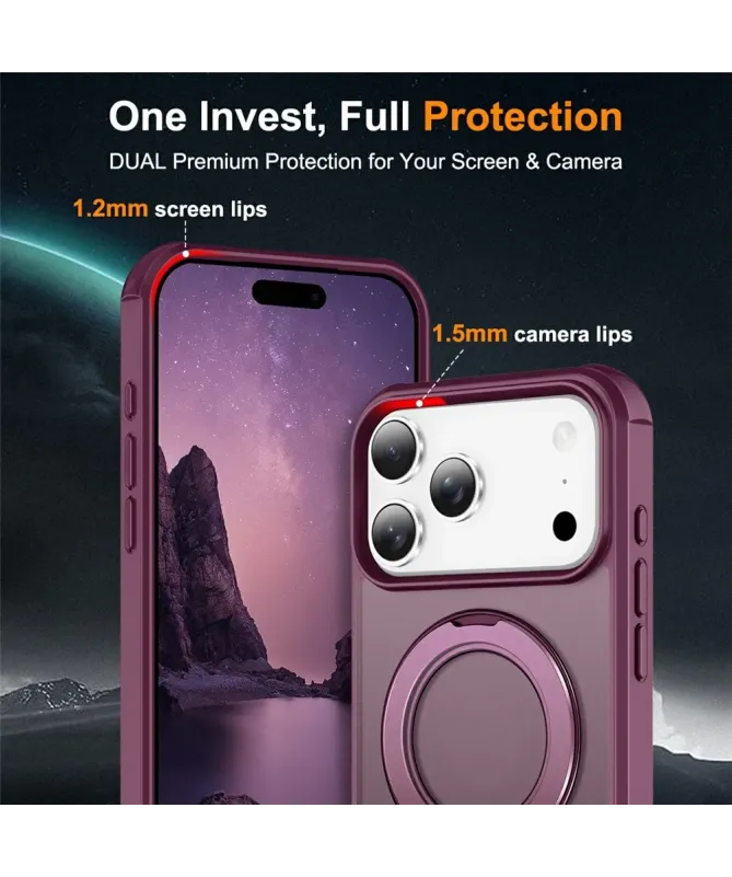 Coque iPhone 17 Pro Max | Antichoc MagSafe avec Anneau