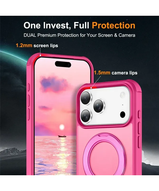 Coque iPhone 17 Pro Max | Antichoc MagSafe avec Anneau