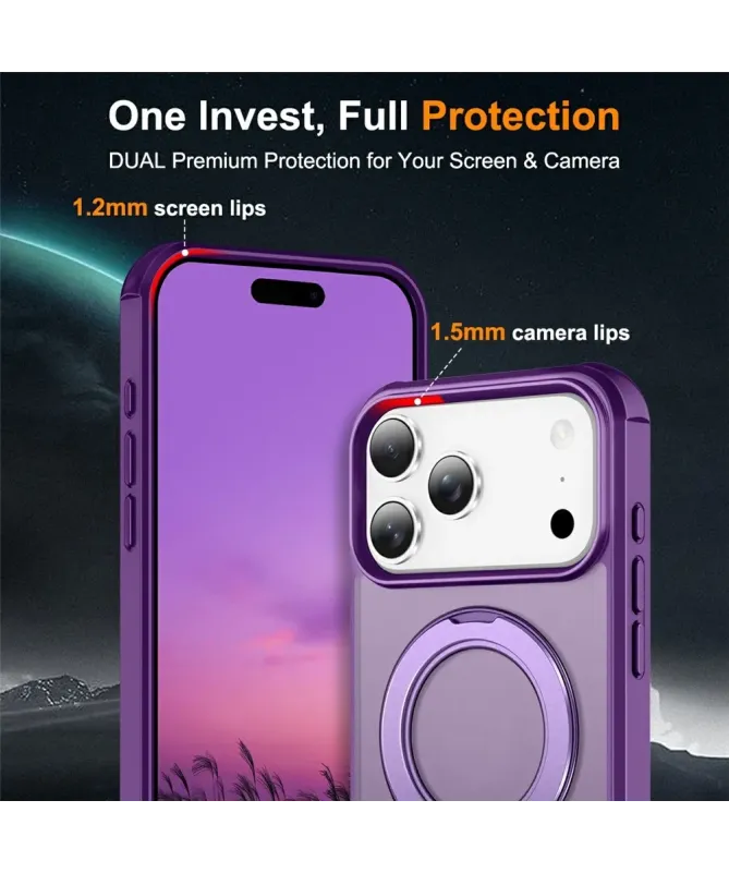 Coque iPhone 17 Pro Max | Antichoc MagSafe avec Anneau