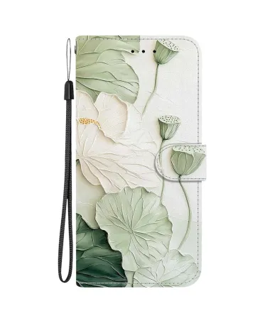 Housse iPhone 17 Pro Max portefeuille motif Lotus