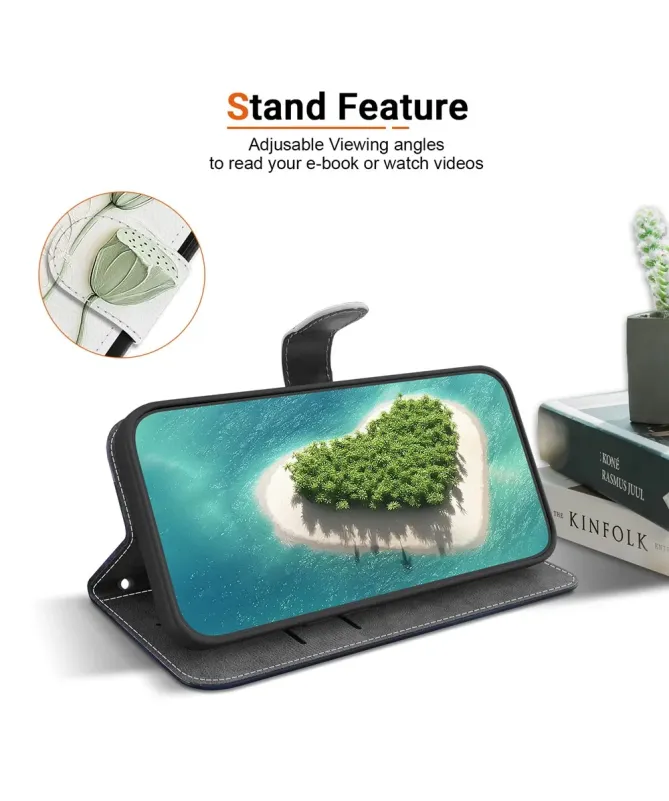 Housse iPhone 17 Pro Max portefeuille motif Lotus