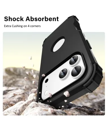 Coque iPhone 17 Pro Max L-Style Antichoc Noir - photo 20