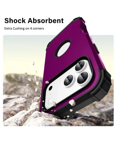 Coque iPhone 17 Pro Max L-Style Antichoc Violet - photo 26