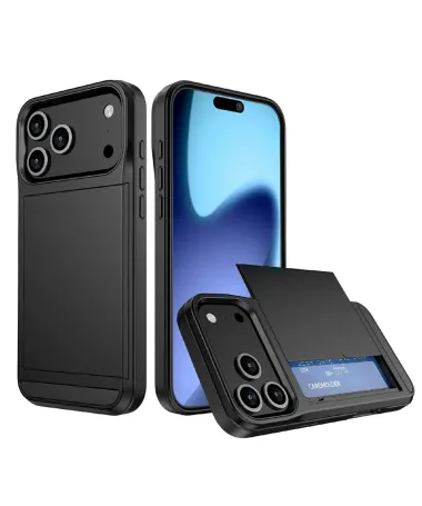 Coque iPhone 17 Pro Max LoCard effet mat porte cartes