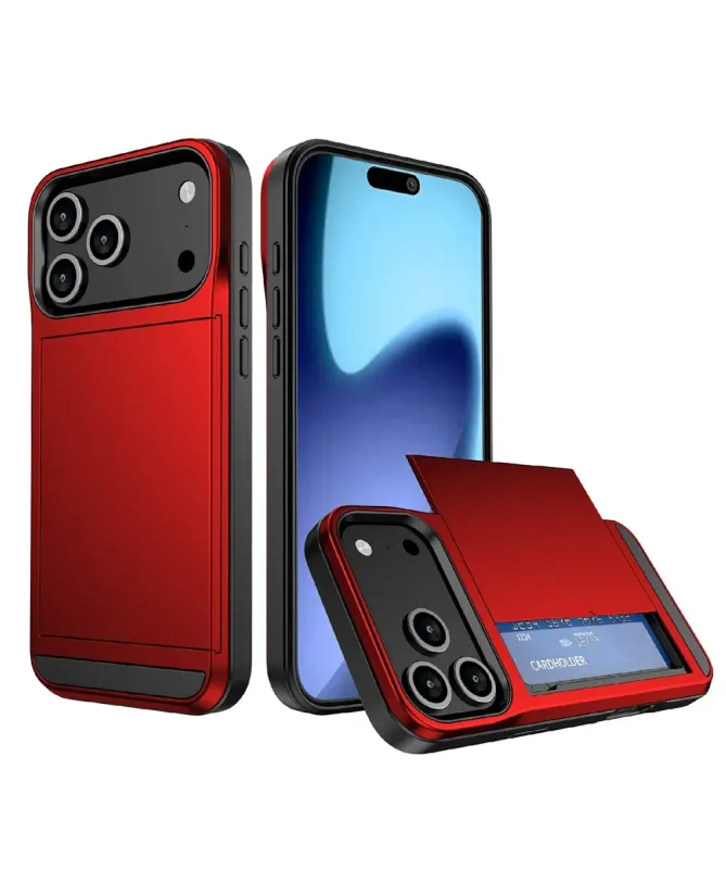 Coque iPhone 17 Pro Max LoCard effet mat porte cartes