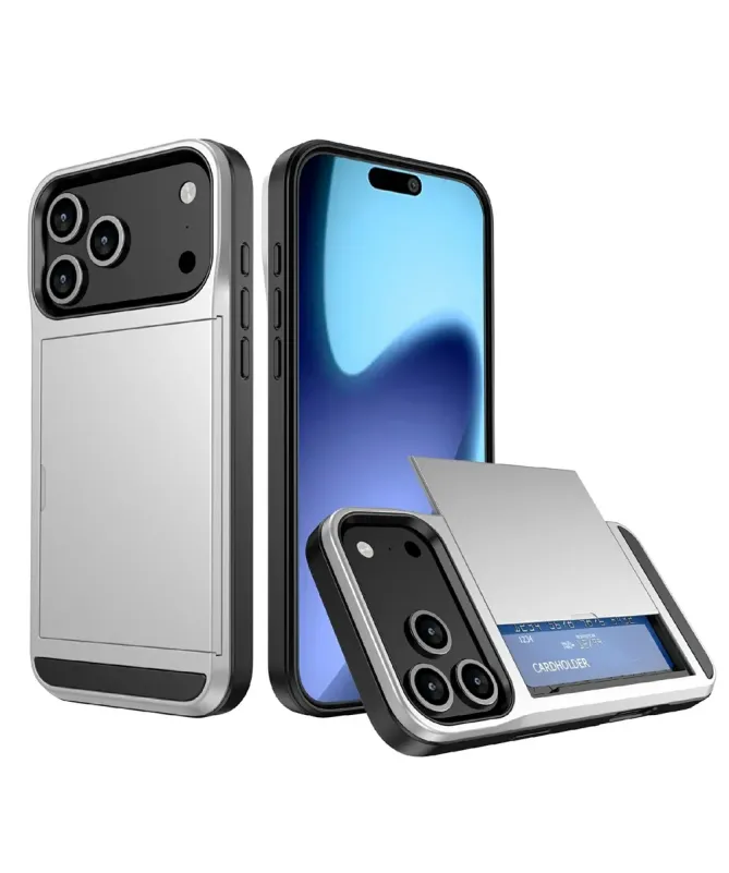 Coque iPhone 17 Pro Max LoCard effet mat porte cartes