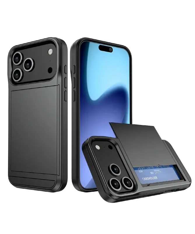 Coque iPhone 17 Pro Max LoCard effet mat porte cartes