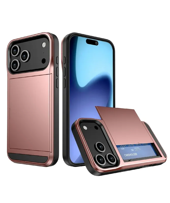 Coque iPhone 17 Pro Max LoCard effet mat porte cartes