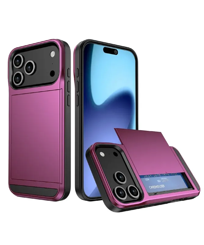 Coque iPhone 17 Pro Max LoCard effet mat porte cartes