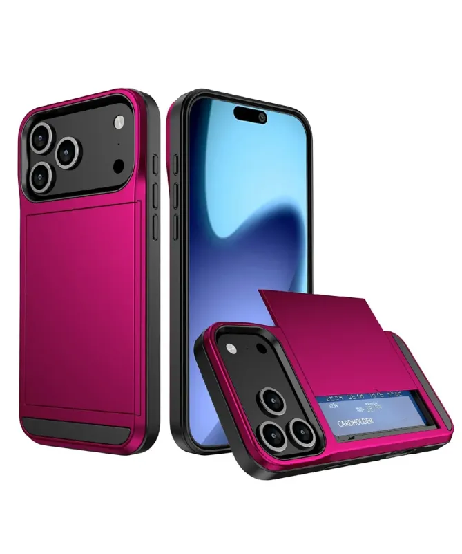 Coque iPhone 17 Pro Max LoCard effet mat porte cartes