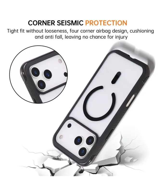 Coque iPhone 17 Pro Max | Transparente MagSafe avec Dragonne