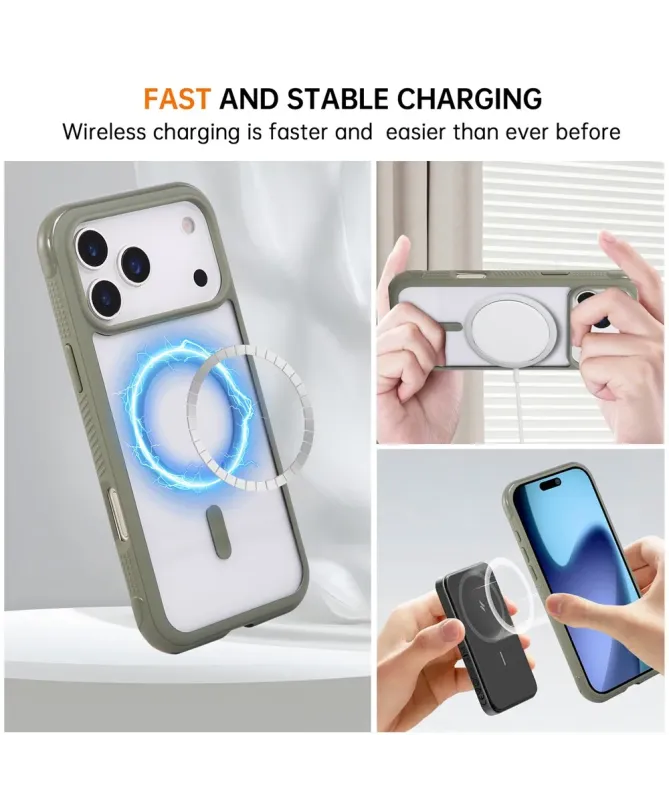 Coque iPhone 17 Pro Max | Transparente MagSafe avec Dragonne