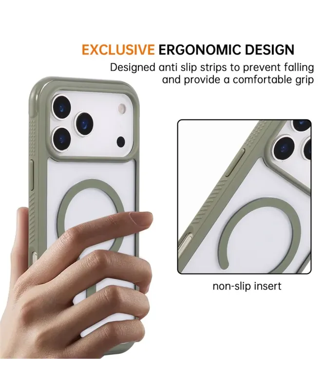 Coque iPhone 17 Pro Max | Transparente MagSafe avec Dragonne