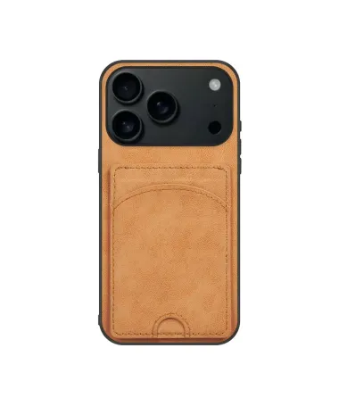 Coque iPhone 17 Pro Max | Étui Cuir Carte & Support