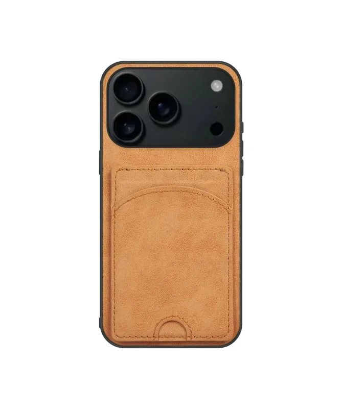 Coque iPhone 17 Pro Max | Étui Cuir Carte & Support
