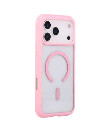 Coque iPhone 17 Pro Max | Transparente MagSafe avec Dragonne Rose - photo 34