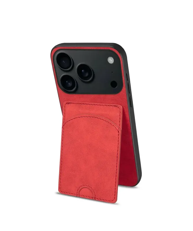 Coque iPhone 17 Pro Max | Étui Cuir Carte & Support