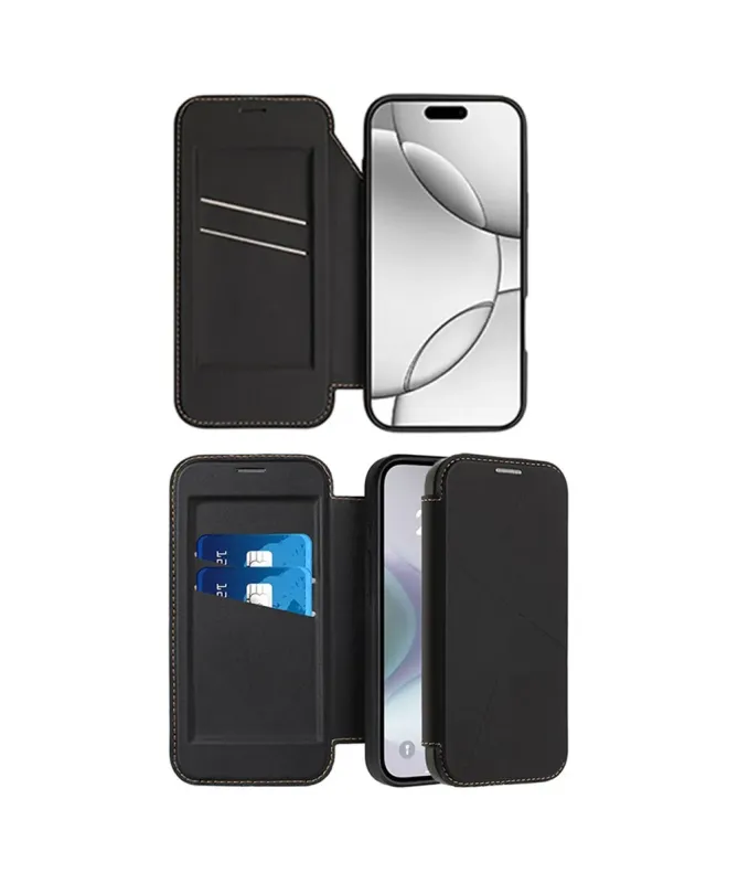 Coque iPhone 17 Pro Max | Étui Cuir Portefeuille