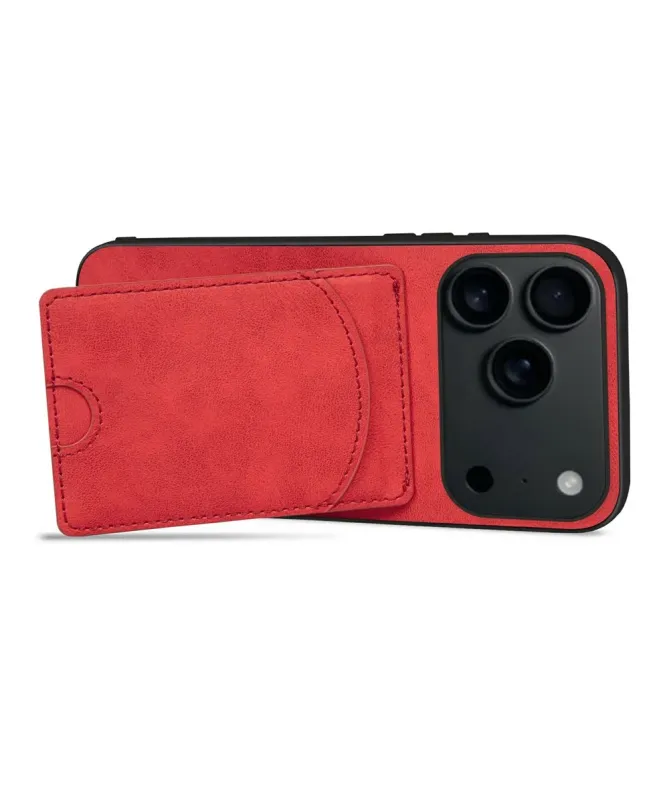 Coque iPhone 17 Pro Max | Étui Cuir Carte & Support