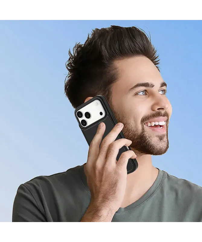 Coque iPhone 17 Pro Max | Étui Cuir Portefeuille