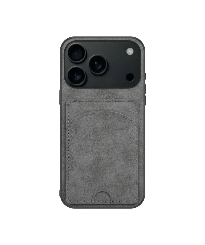 Coque iPhone 17 Pro Max | Étui Cuir Carte & Support