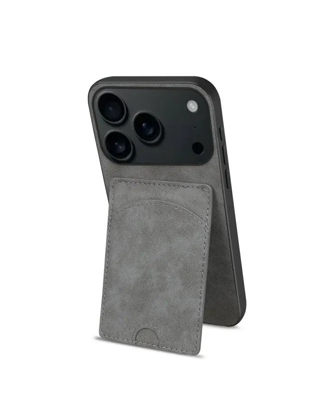 Coque iPhone 17 Pro Max | Étui Cuir Carte & Support
