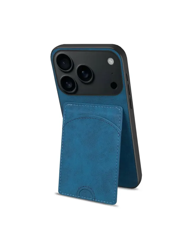 Coque iPhone 17 Pro Max | Étui Cuir Carte & Support
