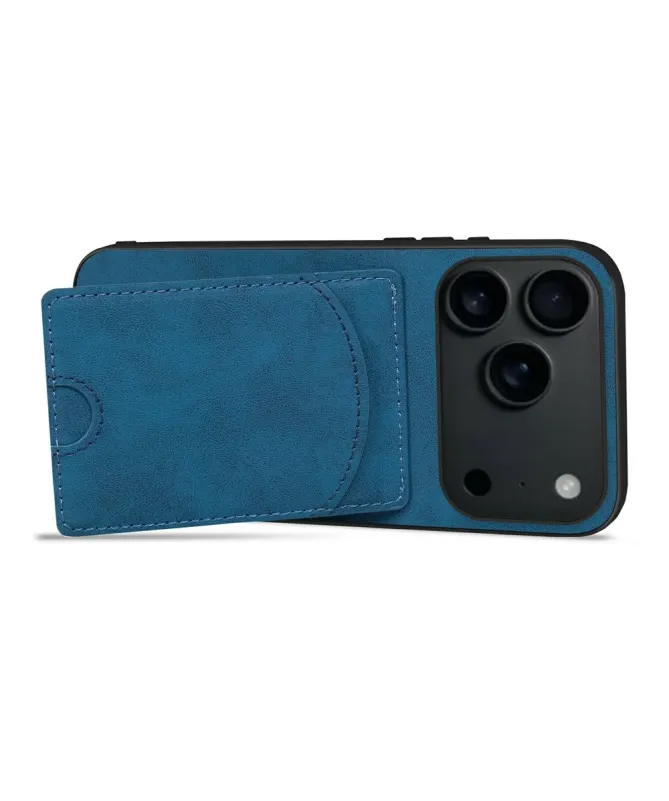 Coque iPhone 17 Pro Max | Étui Cuir Carte & Support