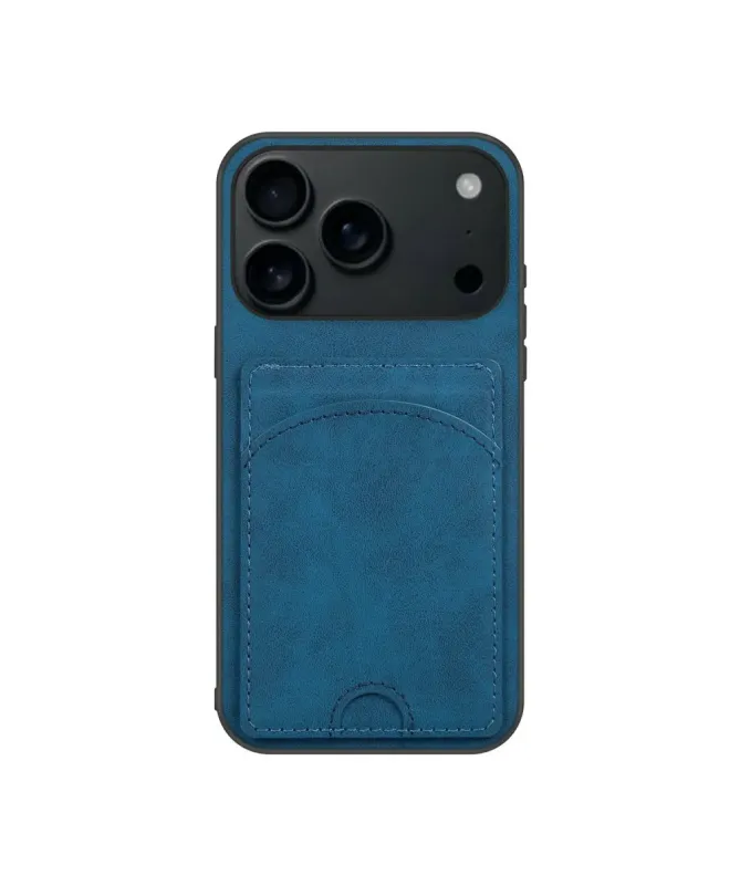 Coque iPhone 17 Pro Max | Étui Cuir Carte & Support