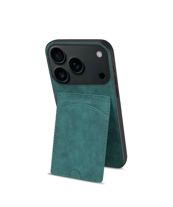 Coque iPhone 17 Pro Max | Étui Cuir Carte & Support