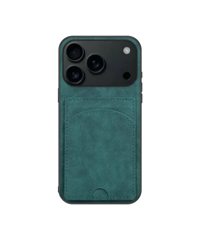 Coque iPhone 17 Pro Max | Étui Cuir Carte & Support