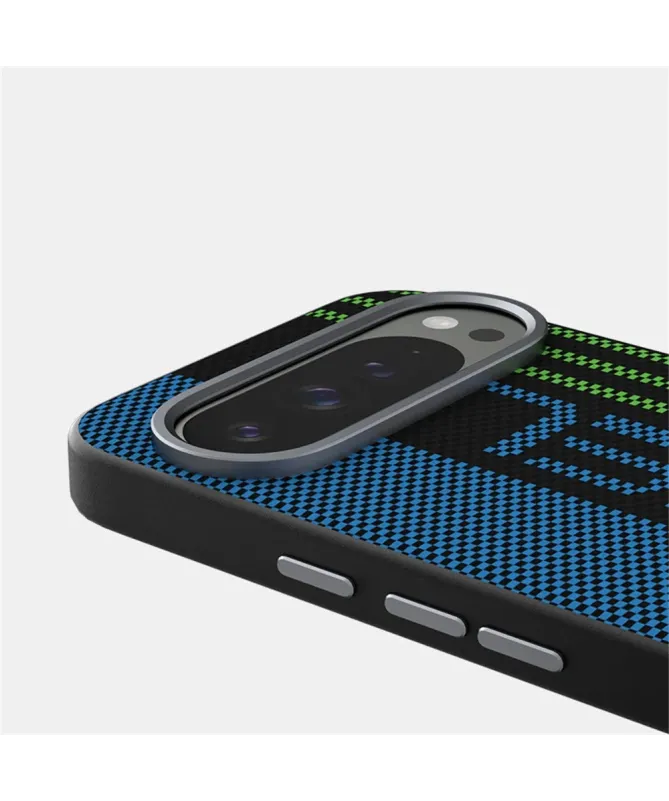 Coque Google Pixel 10 / 10 Pro Racing Compatible MagSafe - Bleu