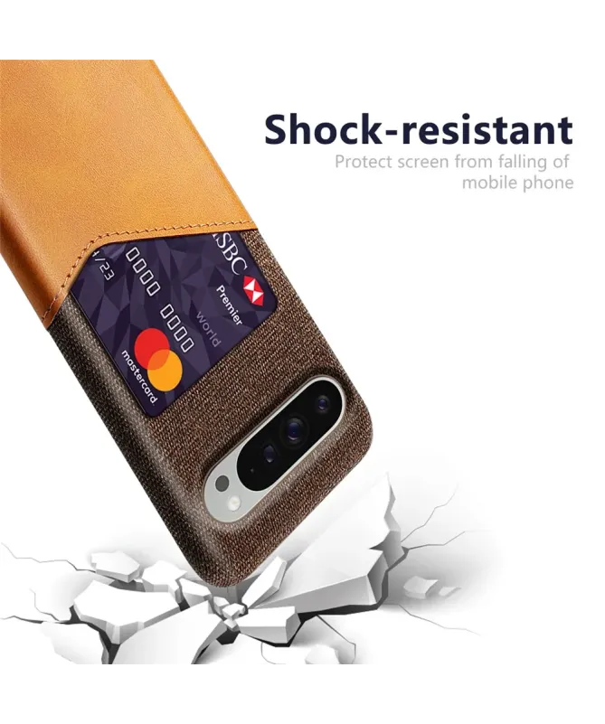 Coque Google Pixel 10 / 10 Pro Texture Tissu et Porte-carte | TÄCKA