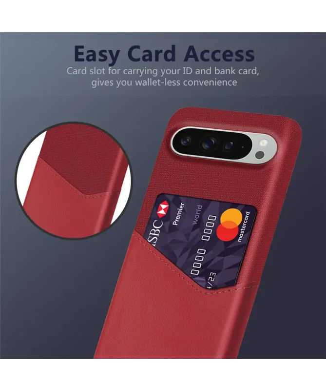 Coque Google Pixel 10 / 10 Pro Texture Tissu et Porte-carte | TÄCKA