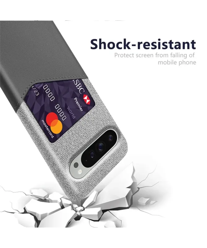 Coque Google Pixel 10 / 10 Pro Texture Tissu et Porte-carte | TÄCKA