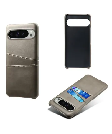 Coque Google Pixel 10 / 10 Pro Porte Cartes Simili Cuir Basique Gris - photo 11