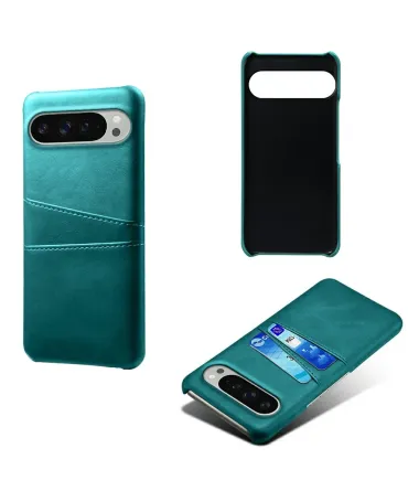 Coque Google Pixel 10 / 10 Pro Porte Cartes Simili Cuir Basique Vert - photo 17