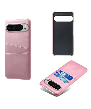 Coque Google Pixel 10 / 10 Pro Porte Cartes Simili Cuir Basique Or Rose - photo 20