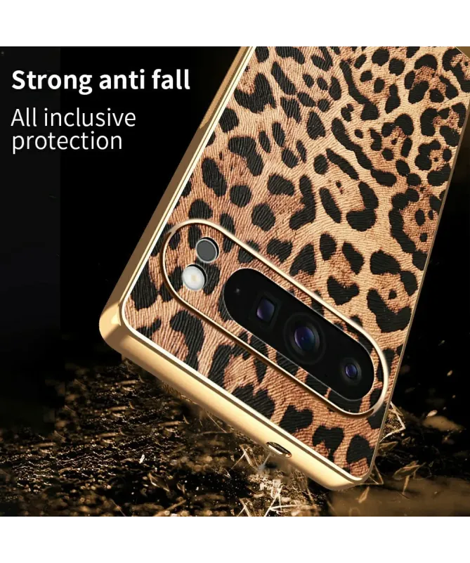 Coque Google Pixel 10 Pro Léopard Doré