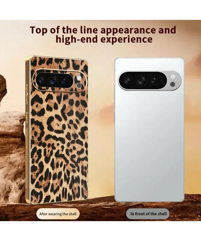 Coque Google Pixel 10 Pro Léopard Doré