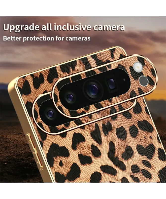 Coque Google Pixel 10 Pro Léopard Doré