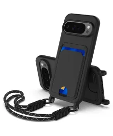 Coque avec Mini Cordon Google Pixel 10 Pro Silicone et Porte-carte