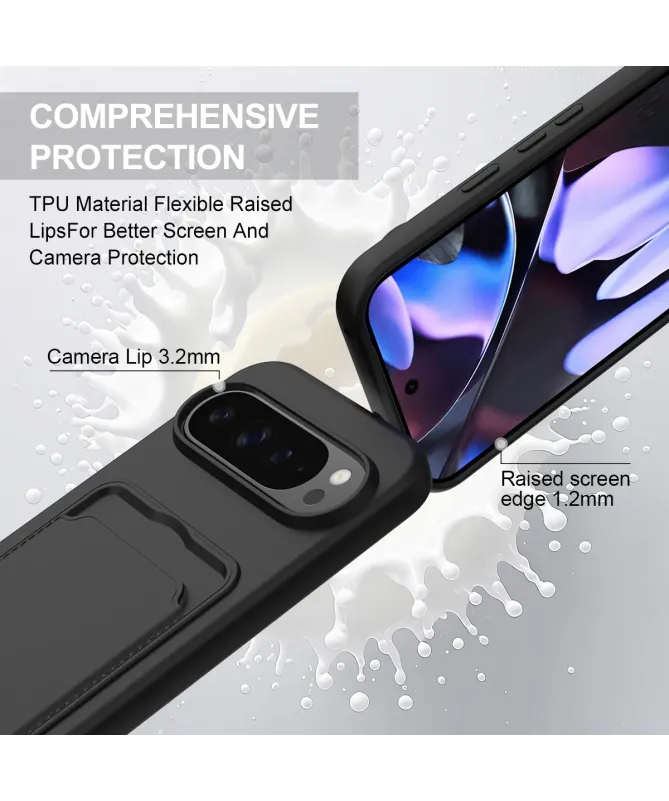 Coque avec Mini Cordon Google Pixel 10 Pro Silicone et Porte-carte